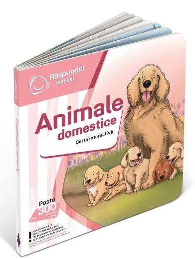 Развивающая книжка для малышей Raspundel Istetel Animale Domestice (19585)