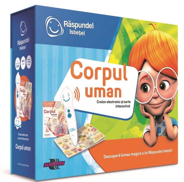 Carte educațională pentru copii Raspundel Istetel Corpul Uman (19583)
