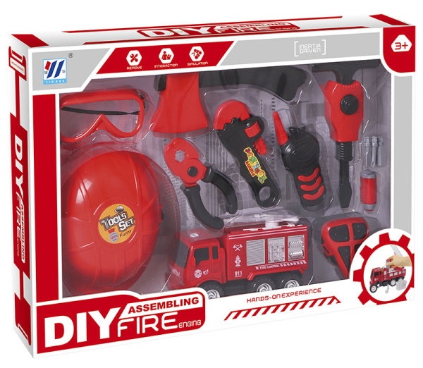 Set de scule pentru copii Essa Toys Diy Fire (YH559-46A)