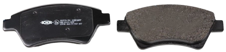 Комплект тормозных колодок ICER 181579-701