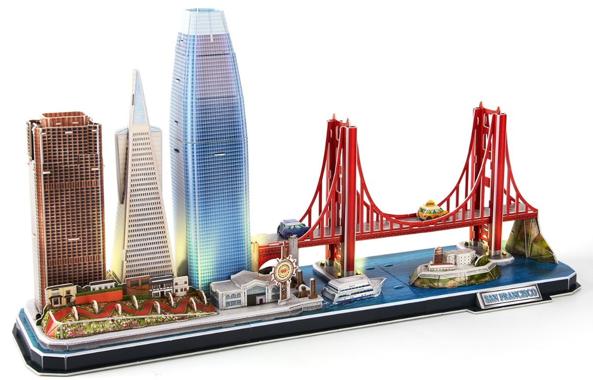 3D пазл-конструктор CubicFun San Francisco (L524h)