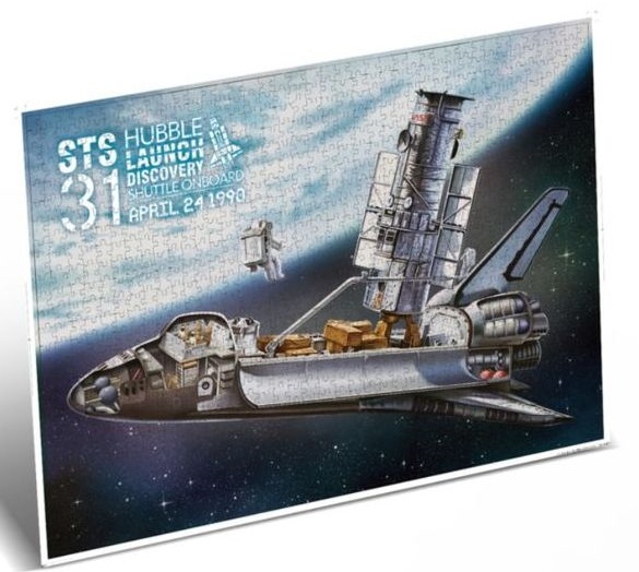 Puzzle CubicFun 1000 Hubble Space Telescope & Space Shuttle Orbiter (DS1030h)