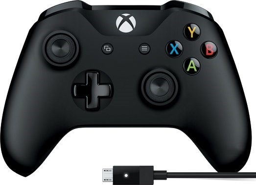 Gamepad Microsoft Wireless Xbox One + Cable Win10 (4N6-00002)
