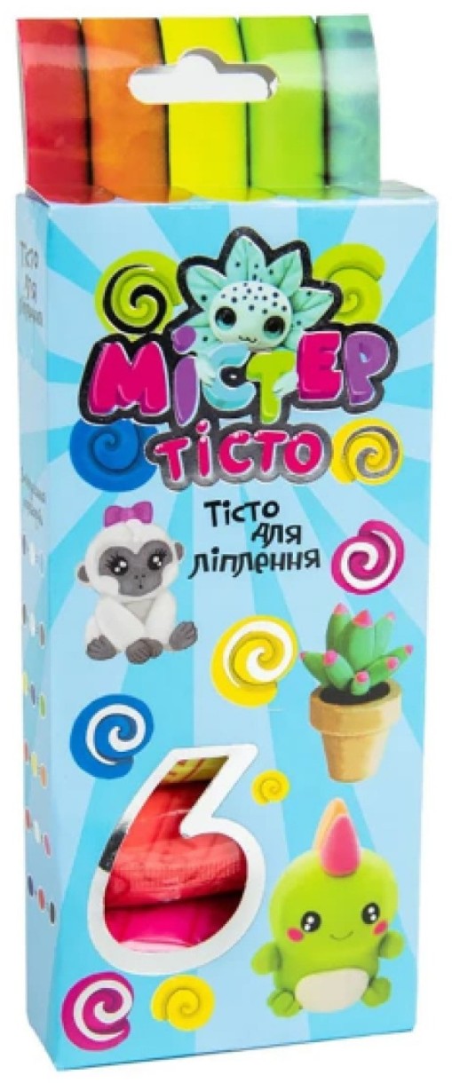 Пластилин Strateg Мистер Tесто 6pcs (30570)