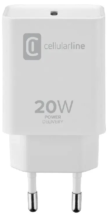 Зарядное устройство CellularLine Type-C 20W White