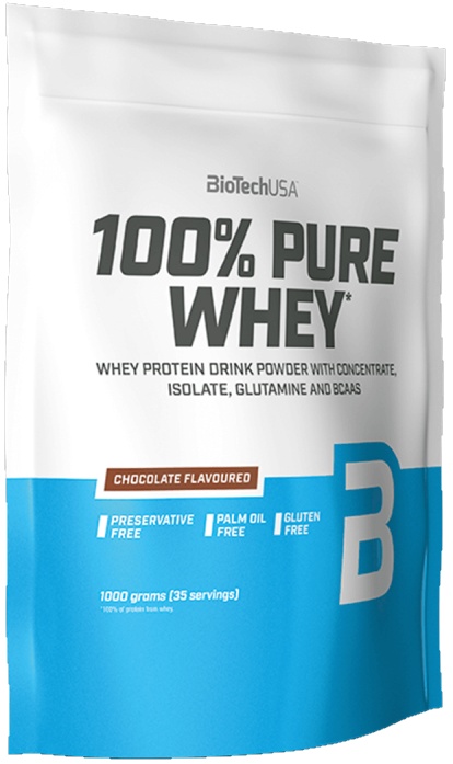 Proteină Biotech 100% Pure Whey Chocolate 1000g