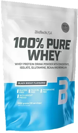 Протеин Biotech 100% Pure Whey Black Biscuit 1000g