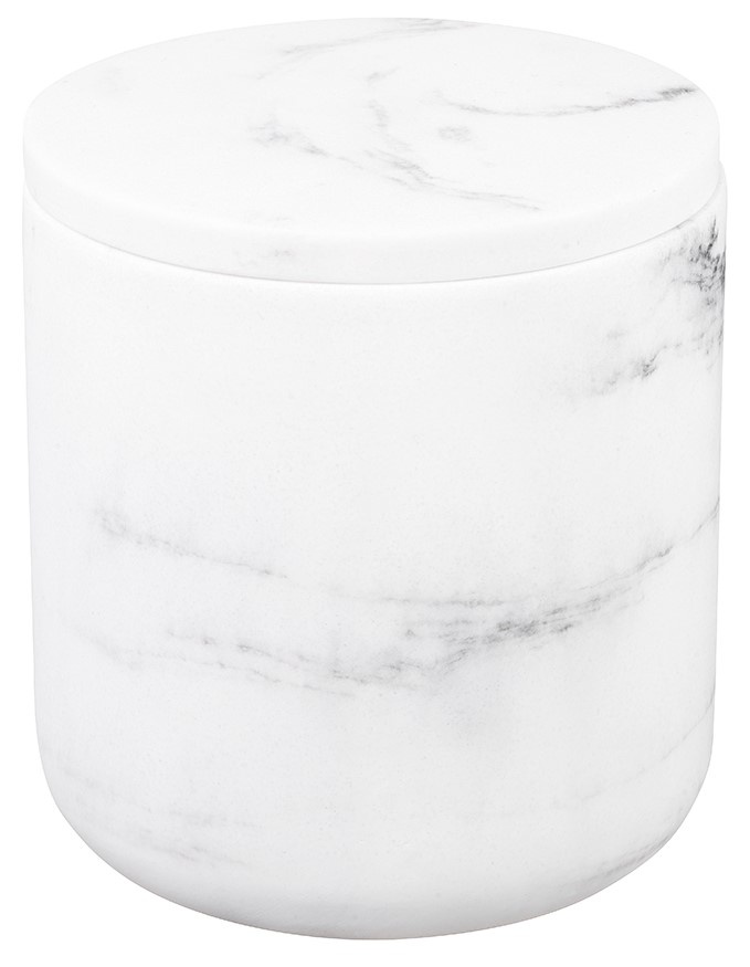 Pahar cu capac pentru baie Nice Sea Bianco 07575