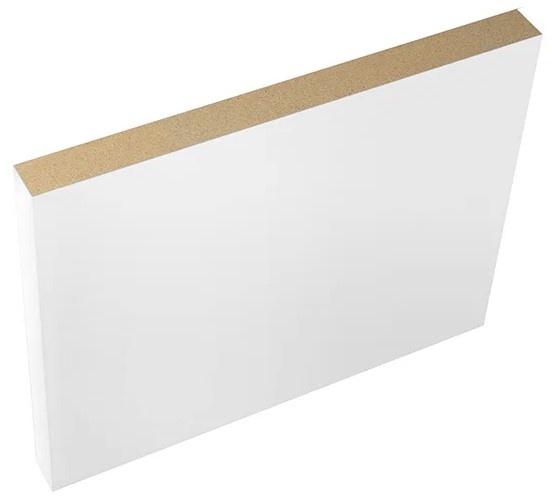 Captuseala pentru usa Luxdoors Set Euro MDF Vinil White 2.5x100/5