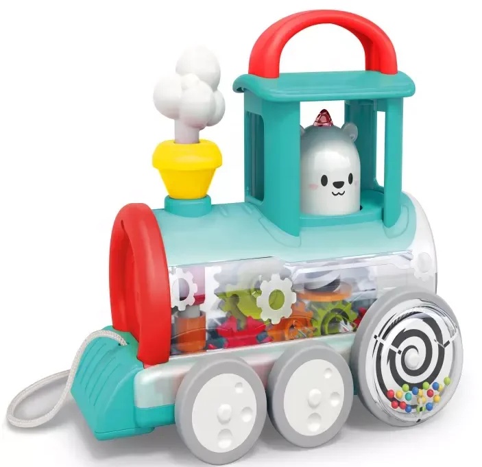 Jucarie de impins si tras Hola Toys Push Along Train Engine (E7995A)