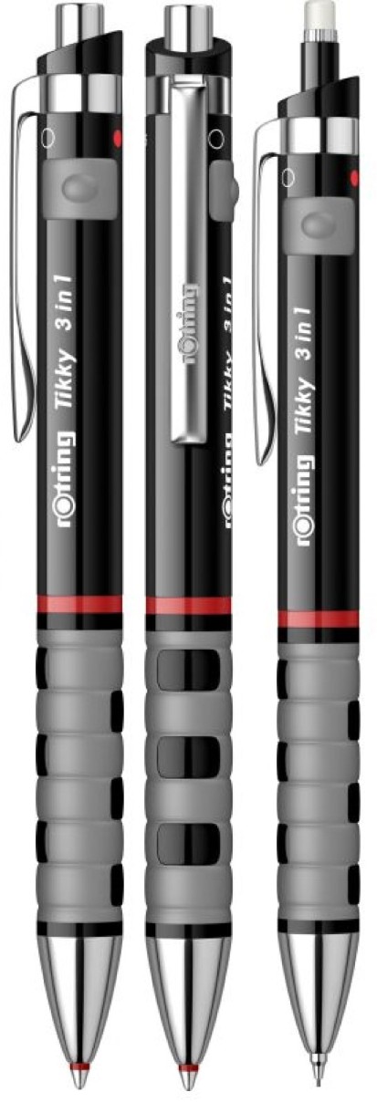 Шариковая ручка-карандаш Rotring Tikky 3in1 Black (1904360)