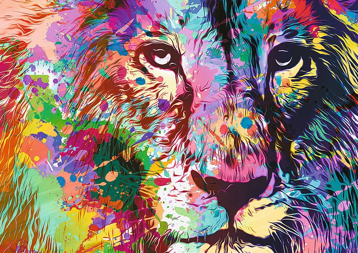 Пазл Trefl 1000 Colorful Lion (10707)