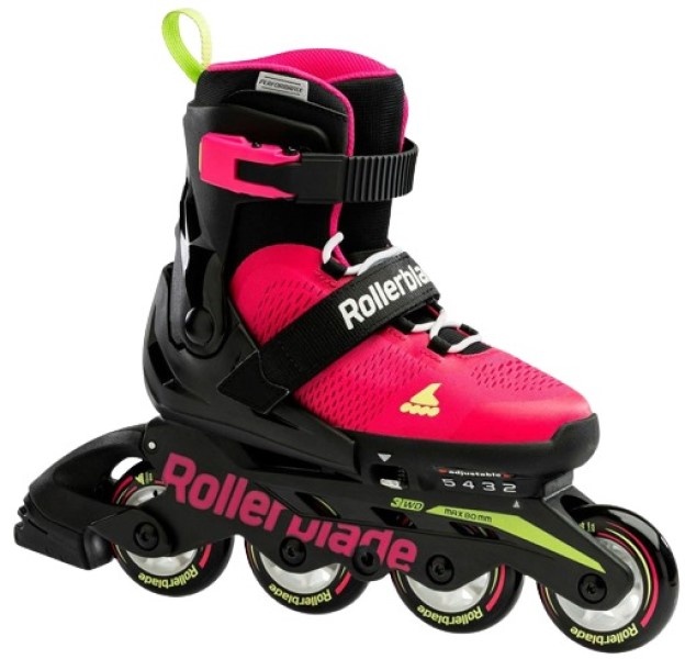 Роликовые коньки RollerBlade Microblade Pink/Light Green (28-32)
