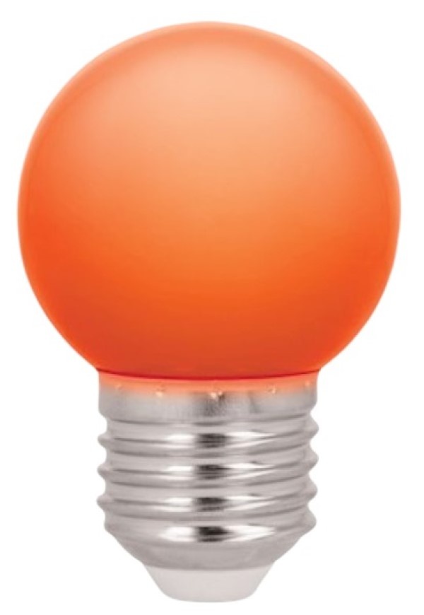 Bec Forever Light E27 G45 2W 230V Orange 5pcs