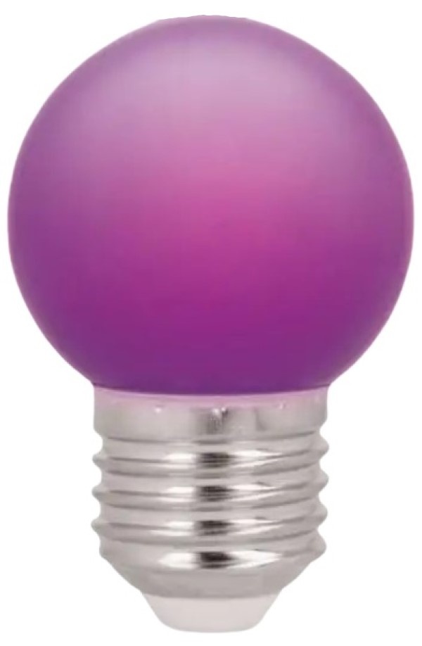 Лампа Forever Light E27 G45 2W 230V Purple 5pcs