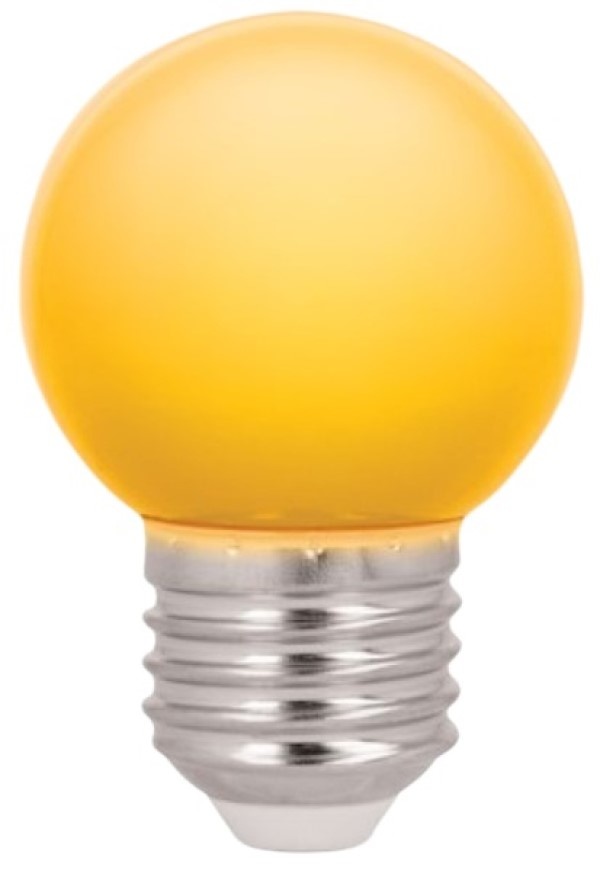 Bec Forever Light E27 G45 2W 230V Yellow 5pcs