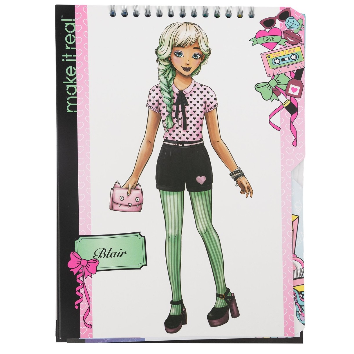 Make It Real Fashion Design Sketchbook: Pastel Pop!