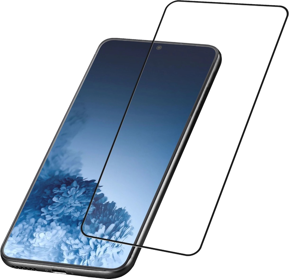 Sticlă de protecție pentru smartphone CellularLine Impact Glass Capsule for Samsung Galaxy S21 Black