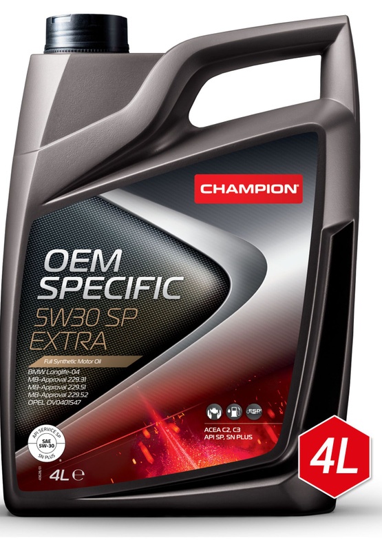 Моторное масло Champion Oem Specific 5W30 SP Extra 4L