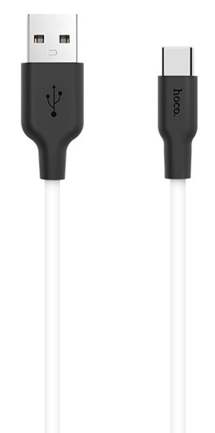 Cablu USB Hoco X21 Silicone Type-C Black/White