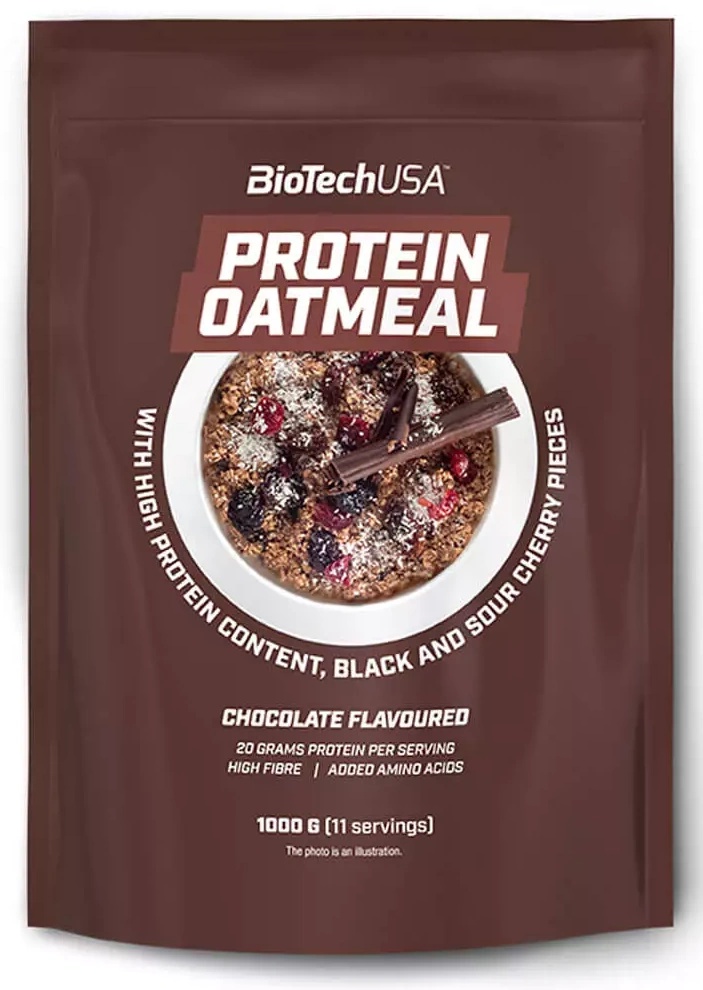 Протеиновая овсянка Biotech Protein Oatmeal Chocolate & Cherry 1000g