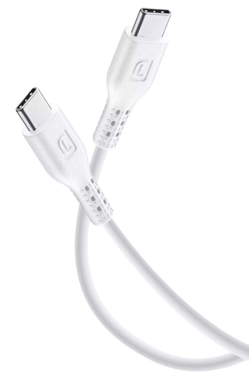 Cablu USB Cellularline USBDATACUSBC2C3MW