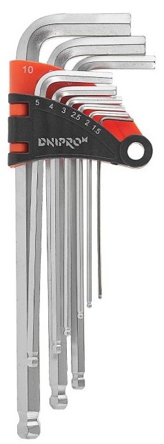 Набор ключей Dnipro-M CR-V 6150 1.5-10mm 9pcs