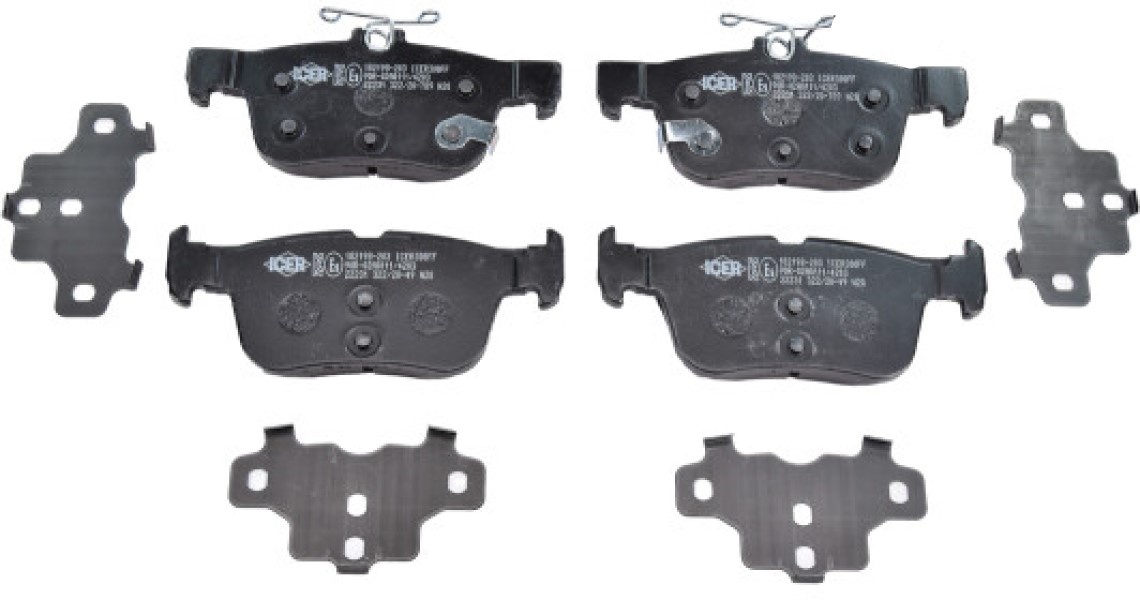 Set placute frână ICER 182198-203