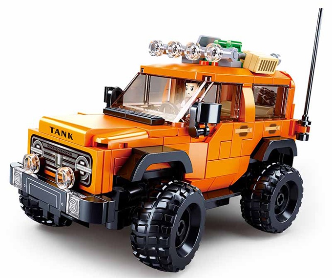 Конструктор Sluban Model Bricks: American Jeep Bronx (B1013)