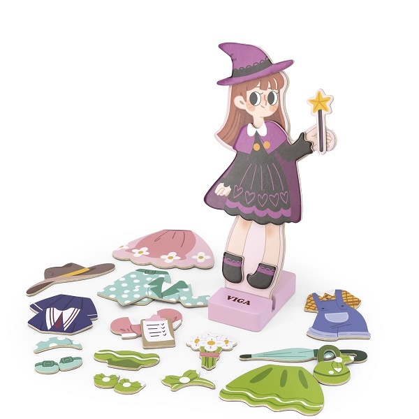 Haine pentru păpuși Viga Magnetic Dress Up - Girl (44635)