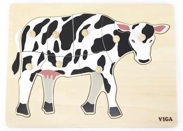 Пазл Viga Montessori Puzzle Cow (44608)
