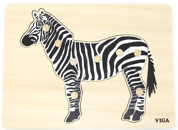 Пазл Viga Montessori Puzzle Zebra (44603)