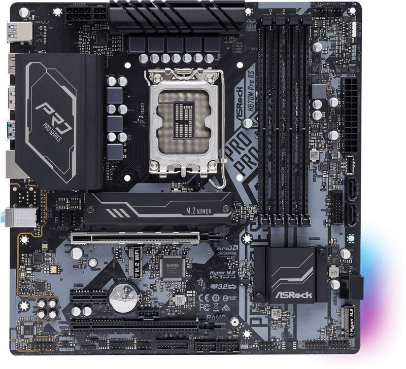 Placă de bază ASRock H670M Pro RS 