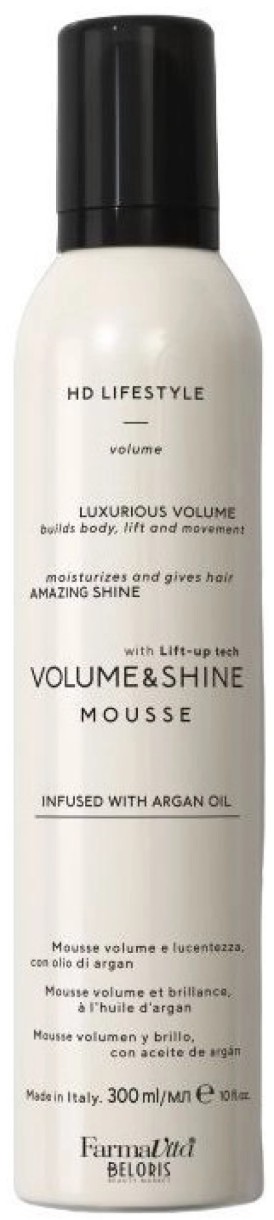 Мусс для укладки волос Farmavita HD Volume & Shine Mousse 300ml