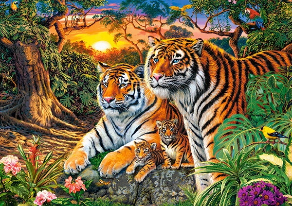 Puzzle Castorland 180 Tiger Family (B-018482)