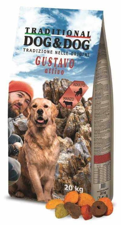 Сухой корм для собак Gheda Dog & Dog Gustavo Attivo Beef 20kg