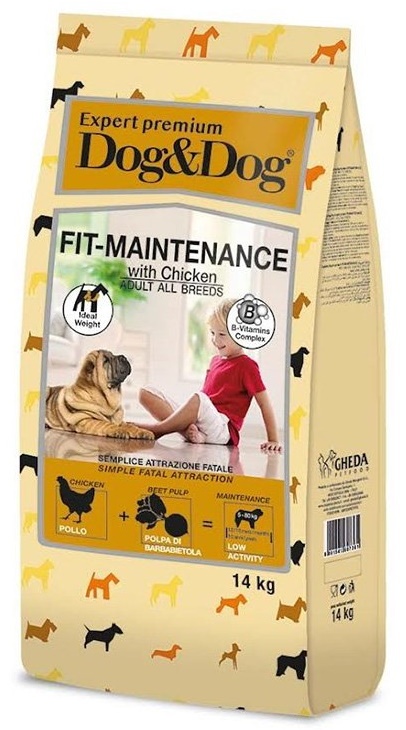 Сухой корм для собак Gheda Dog & Dog Fit Maintenance Chicken 14kg