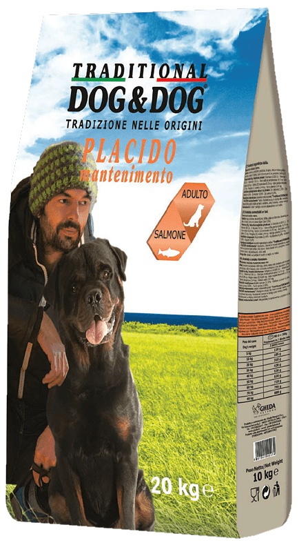 Hrană uscată pentru câini Gheda Dog & Dog Placido Mantenimento Salmon 10kg