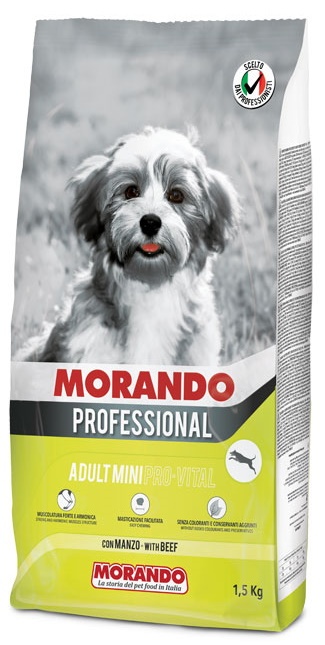 Hrană uscată pentru câini Morando Professional Adult Mini Beef 15kg