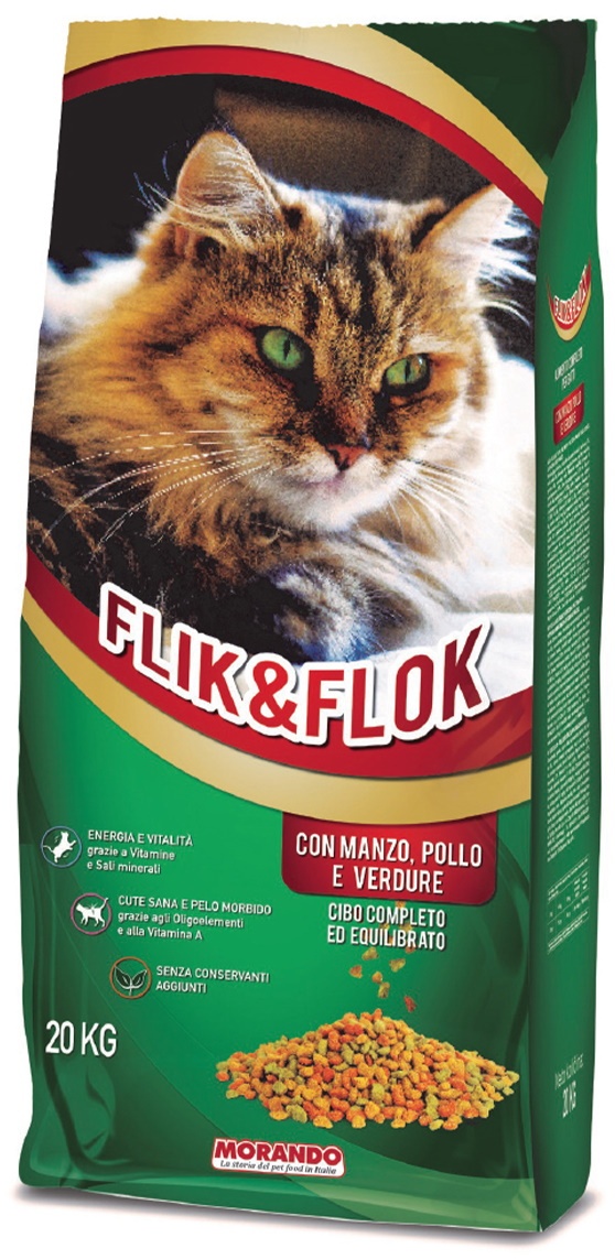 Сухой корм для кошек Morando Flik & Flok Beef & Chicken 20kg