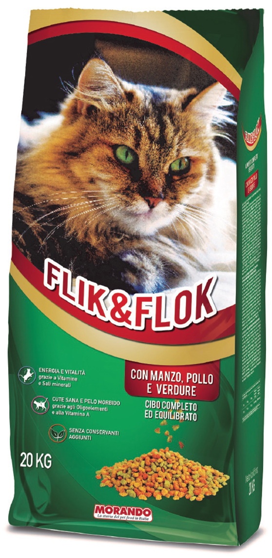 Hrană uscată pentru pisici Morando Flik & Flok Beef & Chicken 20kg