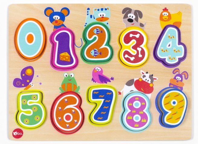 Puzzle bo. Numbers and Animals (120325ML)
