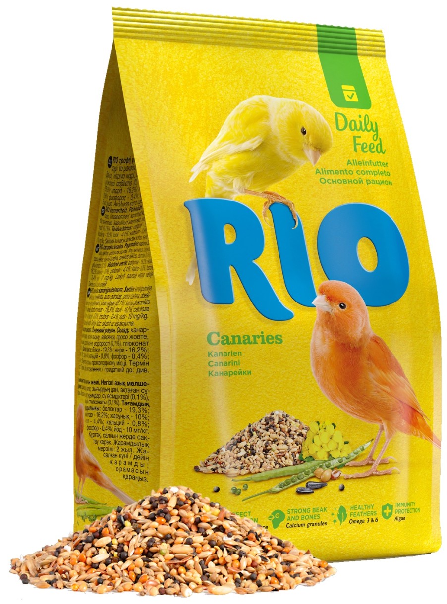 Корм для птиц Rio Daily Feed Canaries 1kg, купить по выгодной цене с ...