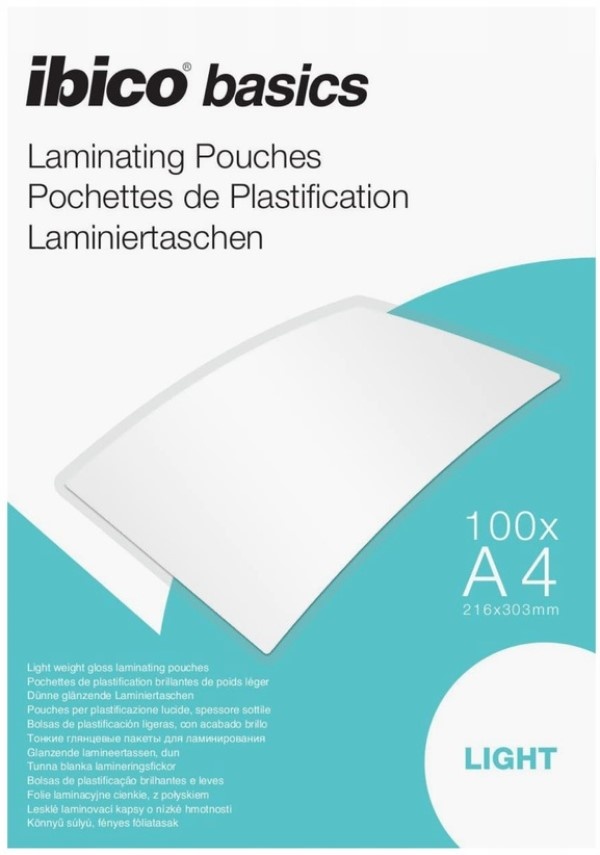 Folie pentru laminare Ibico Basics A4 125mkm 100pcs