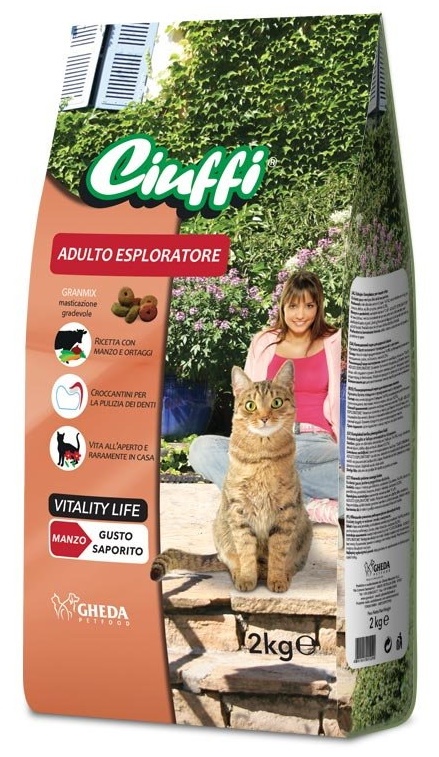 Сухой корм для кошек Ciuffi Adult Esploratore Beef 2kg