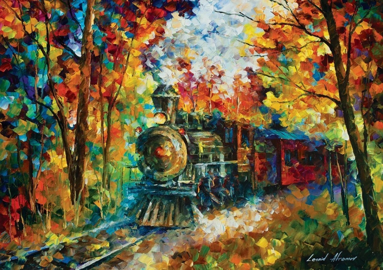Puzzle Art Puzzle 500 Осенний поезд