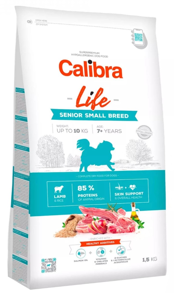 Сухой корм для собак Calibra Life Senior Small Breed Lamb 1.5kg