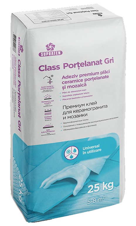 Клей Supraten Class Porțelanat Gri 25kg