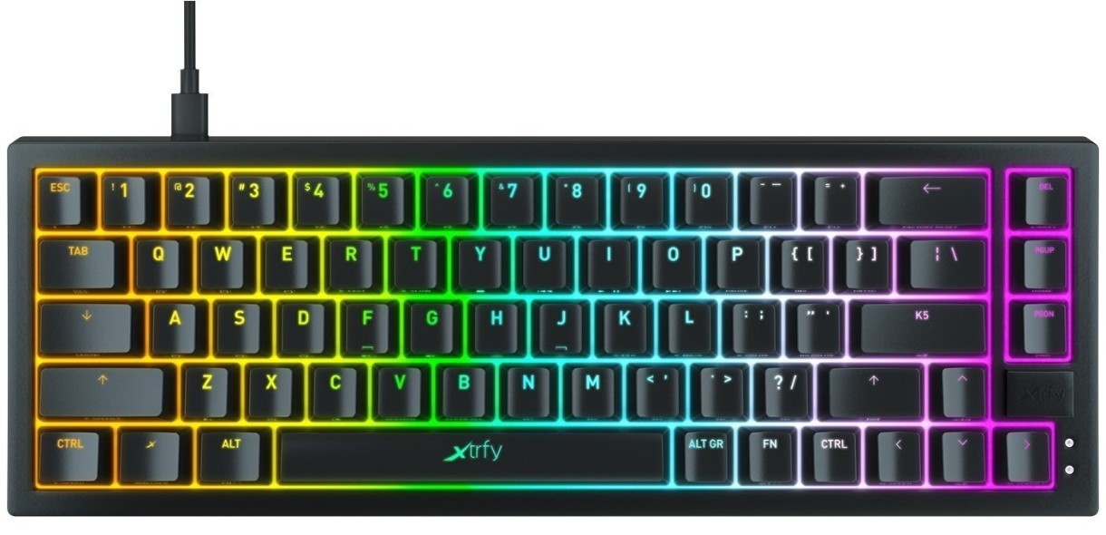 Tastatură Xtrfy K5-RGB-CPT-BLACK-R-UKR