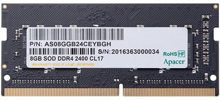 Оперативная память Apacer 8Gb DDR4-3200MHz SODIMM (AS08GGB32CSYBGH)